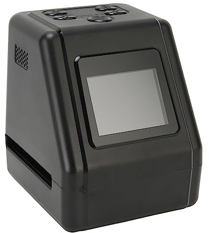 Scanner per Diapositive di Pellicola, 12MP Regolazione luminosità JPG Regolazione Colore Scanner Negativo ABS con Schermo LCD da 2,0 Pollici per Smartphone