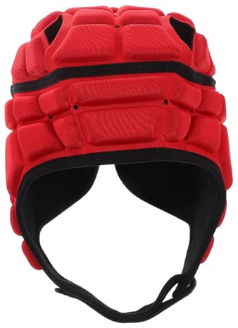 YARNOW Casque De Rugby Garçon Fille Coque Souple Rembourrage Éponge Protection Casque Football Ajustement Réglable Maille Respirante