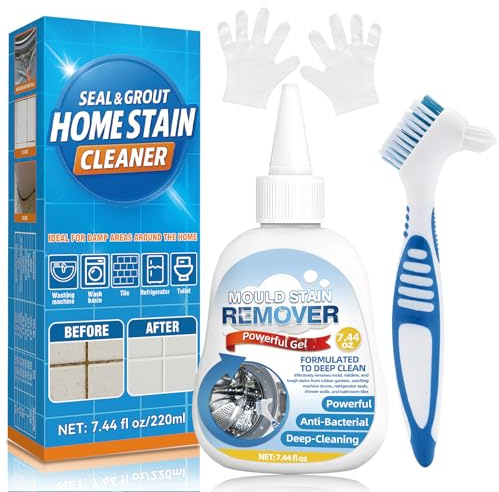 AstraVox Mould Remover Gel, 7.44 Fl oz Household Mould and Mildew Remover Gel for Washing Machine Steals, Tile, Stains, Kitchen Sinks Refrigerator, Bathroom, Deep Cleaning, Easy to Use (odorless)
