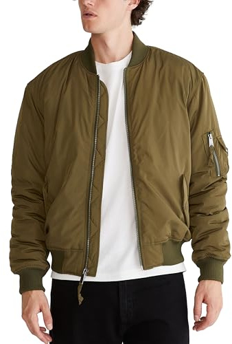 FLIGHT BOMBER JACKET, OLIVE NIGHT, L