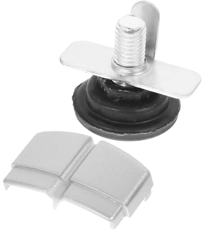 HOMSFOU Desk Screen Base Fixator Metal Fixing Pad for Office Desk Screen Divider Panel for Feet for Dividers