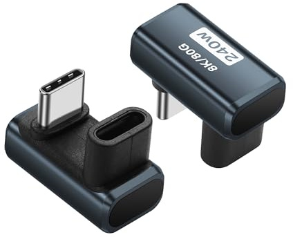 SinLoon 240 W 80 Gbps USB4 typ-adapter – Thunderbolt 4-kompatibel, 8K@60Hz videoomvandlare, PD-laddning och dataöverföring för bärbara datorer, surfplattor, SSDs, bildskärmar (U Male to U Female)