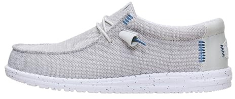 HEYDUDE, Wally Stretch Sox, Mocassini slip-on da uomo, leggeri, traspiranti, con suola flessibile e pieghevole, 42 EU