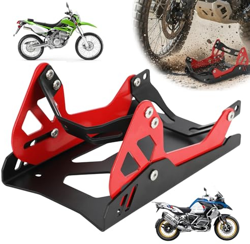 ALINUOYQ Motorcycle Wheel Chock for Trailer, Motorcycle Adjustable Wheel Chock Transport Stand with Self-locking Function, Wheel Fixed Support Bracket 1800 Lbs Capacity for Trailer Cruiser Sports