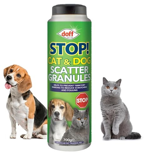 Doff Cat & Dog Scatter Granules 700g – Outdoor Pet Repellent for Cats & Dogs, Helps Prevent Fouling, Digging & Scratching, Garden Deterrent for Lawn, Patio, Paths & Plants, Pest Repellent