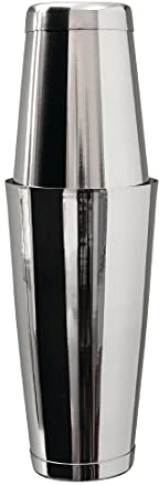 Beaumont Mezclar Tin-on-Tin Boston Cocktail Shaker, Stainless Steel, Mirror Finish, Professional Bartender Tool, Commercial Bar Restaurant Pub or Home Use | DF225