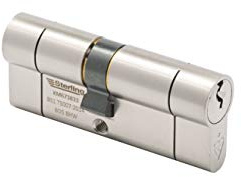 Sterling 45mm x 55mm (100mm Total) TS007 BS1 1 Star Police Approved Secured By Design Euro Door Cylinder, Satin Nickel