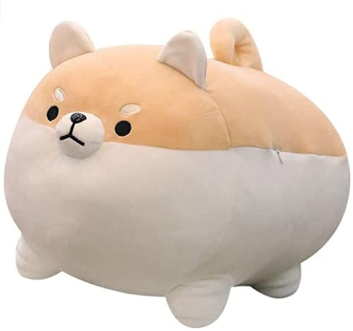 NatureMan Peluche a forma di cane Shiba Inu da 40 cm, simpatico corgi in peluche, regalo per ragazzi e ragazze, per San Valentino (marrone)