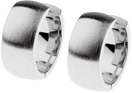 Ernstes Design Creolen evia Ohrringe E664 mattiert 16 mm Edelstahl