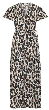 Vilovie S/S Wrap maxi klänning, Björk, 38