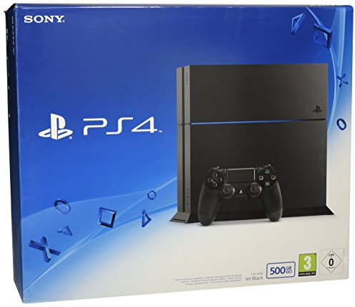 Sony PlayStation 4 Console 500 GB Edition Jet Black [PlayStation 4] (Renewed)
