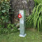 Xenterio Steckdosensäule für Festinstallation, Stahl feuerverzinkt, 1x CEE-Steckdose mit Klappdeckel 16A