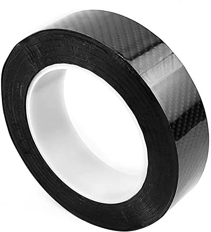 1 Roll Carbon Fiber Vinyl Wrap, Gloss Black Self-Adhesive Carbon Fibre Film Tape, Anti-scratch for Cars & Motorcycle Interior Mods