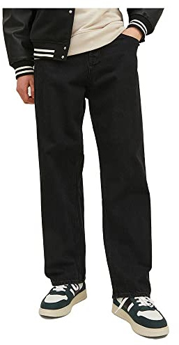 JACK & JONES Herren Jeans JJIALEX JJORIGINAL SBD 306 - Baggy Fit - Black Denim, Größe:27W / 32L, Farbvariante:Black Denim 12236089