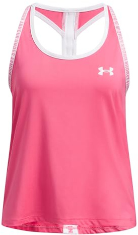 Under Armour Girls' Tech Knockout Tank, Ultra-Light and Breathable Running Vest, Athletic Sleeveless Tank Top for Girls