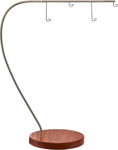 Sonic Energy Cosmic Bamboo Chime Stand – Stilvoller Halter für 4 Klangspiel Instrumente – 47,3 x 58,5 cm – Aus Ki Bawang Holz und Stahl (CBCS4)