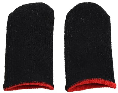 Andningsbar spelkontroll fingerskydd spel fingerhandskar ärm känslig
