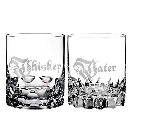 Waterford Crystal Double Old Fashioned Short Stories Whiskey & Water Glasses Set of 2