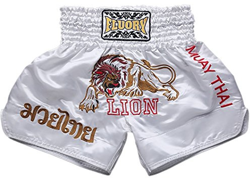 FLUORY Muay Thai Fight Shorts,MMA Shorts Clothing Training Cage Fighting Grappling Martial Arts Kickboxing Shorts Clothing