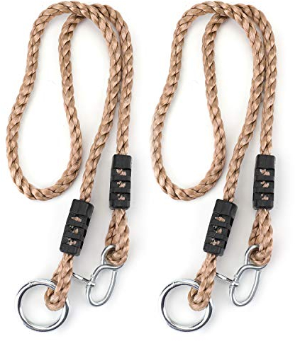 Suwimut 2 Stück Schaukelseile Verstellbar Verlängerungsseil für Schaukel Hängematte, Umwandlungsseile, Nylon-Seil zum Aufhängen, Hängesessel