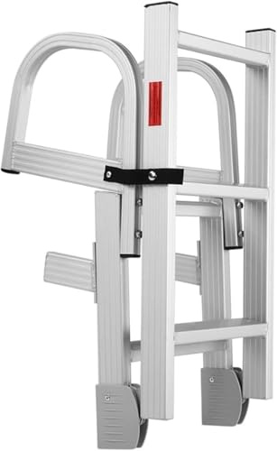 5 Folding Swim Ladder Non-Slip Foldable Pontoon Boat Dock Ladder with Handrail Grips for Pontoon Boats Pools Motorboats
