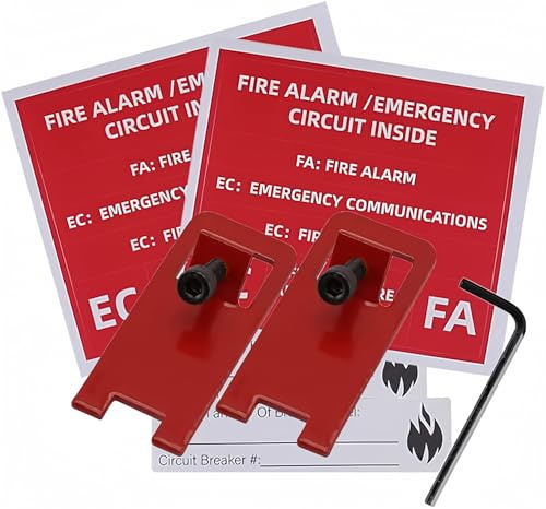 2 sets ELOCK-FA Fire Alarm Lock, E-Series Fire Lockout Kit, Red1