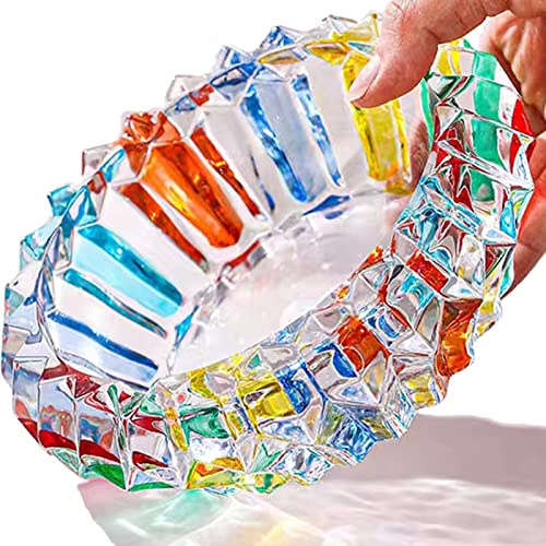 Posacenere colorato da 17,8 cm, per sigari, sigarette, posacenere per casa, ufficio, scrivania, decorazione da tavolo