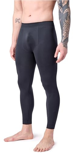 Ladeheid Pantaloni Calzamaglia Lunghi Intimo Termico, Uomo per Sport Invernali Sci, Snowboard Corsa all'aperto LA40-260 (Nero, M)