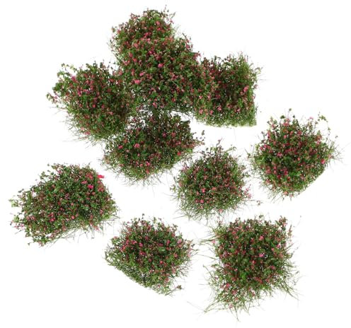 Cabilock 10St Mini-Grasbüschel Bastelmoos giteer Safe bastelbedarf -Ornament Mini-Hausverzierung Puppenhaus Grüngürtel gefälschte Sandkasten Mikroszene Dekorationen Plastik