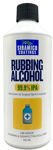 Rubbing Alcohol Surgical Spirit 99.9% Isopropyl IPA Disinfecting, Cleaning & Degreasing 500ml Lab Grade