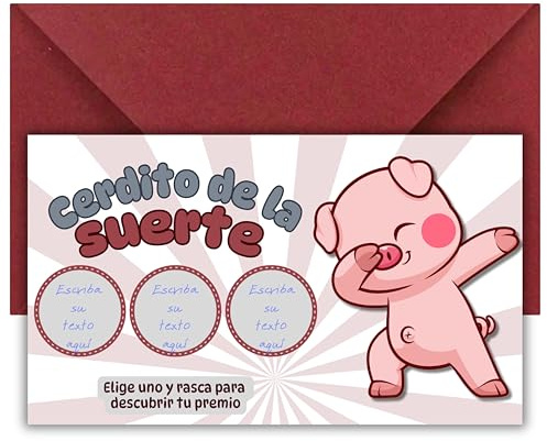 Tarjeta rasca de la suerte | Vale regalo para rellenar | Incluye tarjeta rasca personalizable | Tarjeta para regalo | Idea de regalo original para parejas, amigos o familiares | Cupón sorpresa