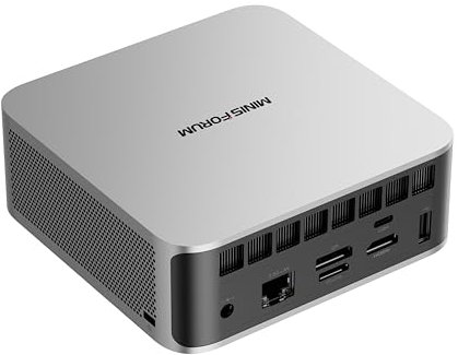 MINIS FORUM AI X1-255 Mini-PC, AMD Ryzen 7 255 (8C / 16T, bis zu 4,9 GHz), HDMI/DP / USB4 (4K @ 120 Hz), USBA X 3, 2,5G LAN, Wi-Fi 7 / BT5.4,Oculink Support(Keine SSD/RAM)