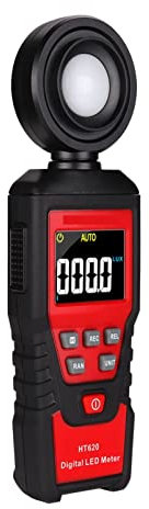 Luxómetro Portátil, Medidor de iluminancia digital, fotómetro de alta precisión, medidor de luminancia de prueba,Precisión Reacciones Rápidas