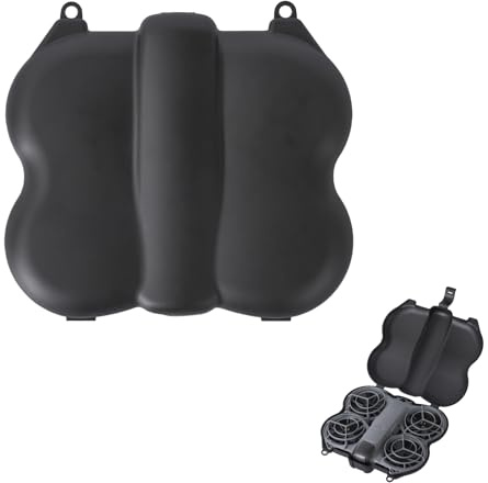 MotuTech Hård Förvaringsväska för DJI Neo 2 Skyddsfodral för Dron Box Transportväska Malla Tillbehör, svart, 17.8 x 16.4 x 4.5 cm