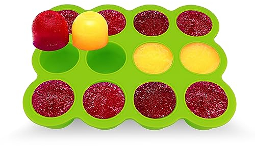congélation bébé Food Rangement Nourriture - Baby Récipient en silicone avec couvercle solide Food Container pour Sevrage - Sans BPA & Approuvé par la FDA
