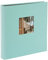 goldbuch 27 907 Bella Vista Fotoalbum mit Bildausschnitt Aqua, Erinnerungsalbum im Format 30 x 31 cm, Foto Album 60 schwarze Seiten mit Pergamin-Trennblättern, Fotobuch mit Leineneinband, Karibikblau