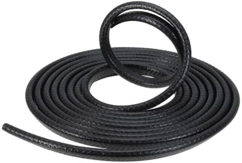 TRIXES 5M U Portière de Voiture Protecteur - Protecteur pour La Porte de Voiture en Caoutchouc - Installation Facile - Bande de Garde - Noir