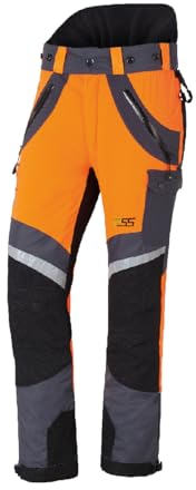 PSS X-Treme Air Schnittschutzhose orange/grau, die Sportliche, Größe 52