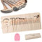 HEPAZ Pennelli Make Up,24 PCS Pennelli Trucco Make Up + 1 PCS Uovo Di Lavaggio,Set Pennelli Professionali per volto ombretti e sopracciglio