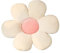 ACYOUNG Blumenboden Kissen Tatami Blumenförmiges Plüsch-Dekor der bequemen Sitzkissen für Kinderzimmer Hause Sofa Dekoration (50 x 50 cm,Weiß & Pink - a)