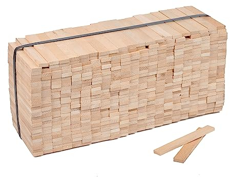 Klötzchenmann lose Bastelklötzchen 22x8x160 mm (Buche 570 Stück)