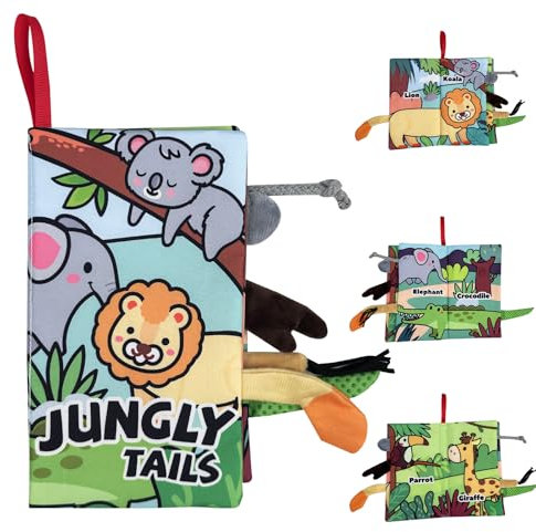 Chiluxendo Quiet Book, Babyspielzeug 0-6 Monate Babybuch, Unkaputtbar Buch Knisterbuch Baby Spielzeug Babybücher, Stoffbuch Bücher ab 1 Jahr Aus Weichem Stoff, für Neugeborene Mädchen