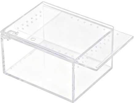 Boîte D'élevage D'insectes, Compacte Et Pratique, 10,5 X 8,5 X 6 Cm, Terrarium D'araignées, Boîte D'habitat De Lézard, Facile À Nettoyer Et À Entretenir, pour Nourrir Escargots, Serpents,