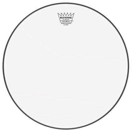 Remo Ambassador beschichtetes Schlagzeugfell, klassische Passform Ambassador Clear Classic Fit, Standard, Tom/Snare 18 Inches farblos