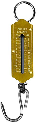 TOOLSTAR Balance à ressort mécanique 12 kg avec boucle de suspension pour la cuisine et la finition (lot de 1)