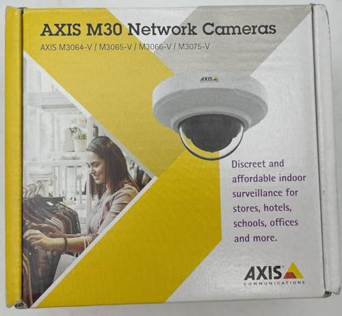 Axis M3064-V UC INDR Mini Dome Kamera W/Dust- und IK08 Max HDTV 720P, 1 Stück (1er Pack)