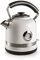 Ariete, Bouilloire Electrique Moderna 2854, Bouilloire Electrique en Acier Inoxydable avec Thermomètre et Niveau d'Eau Visible, Socle Sans Fil 360°, Arrêt Automatique, Capacité 1.7 L, 2000W, Blanc
