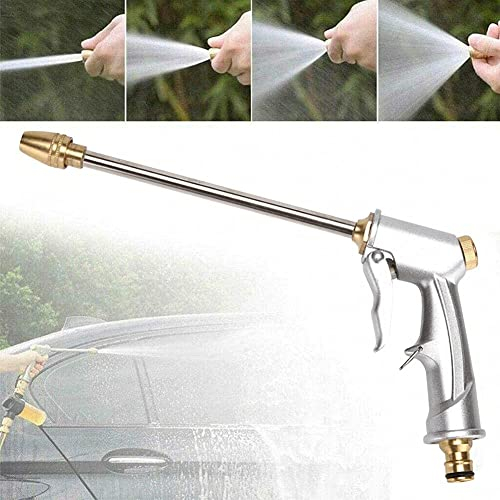 YANYUESHOP Tragbares Mehrzweck-Hochdruck-Wasserspray für Zuhause, Verlängerungsstange aus Metall, Gartenschlauch-Zubehör zum Waschen von Autos und Haustieren