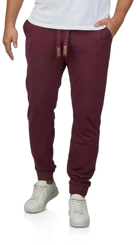riverso Jogginghose Herren lang RIVKasper Regular Fit Sporthose Trainingshose Freizeithose Rot 3XL, Größe:3XL, Farbe:Port Red
