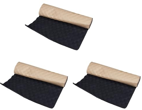 Koanhinn 3 stycken 100 x 50 cm bil ljud dämpande matta ljud dämpande ljud dämpning akustisk dämpning skum subwoofer matta bilar tillbehör